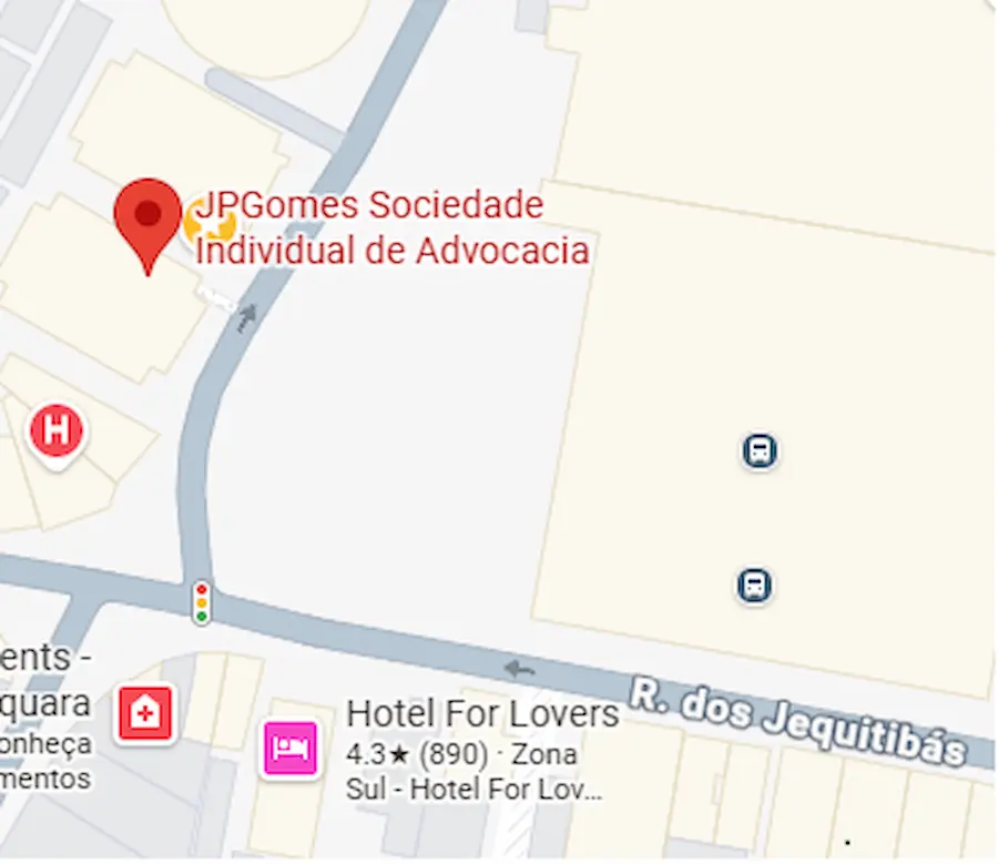 Mapa da localização da JPGomes Advocacia em São Paulo